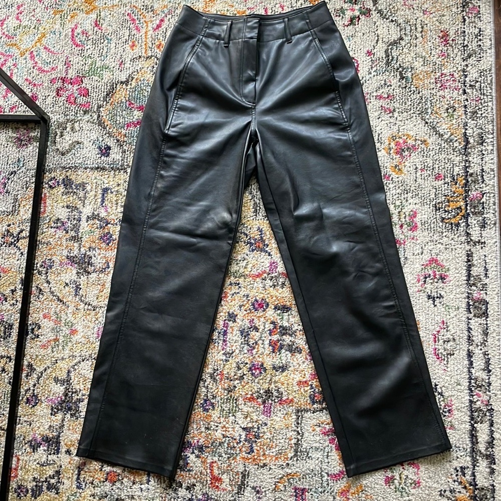 Aritzia Wilfred Free Leather Pants